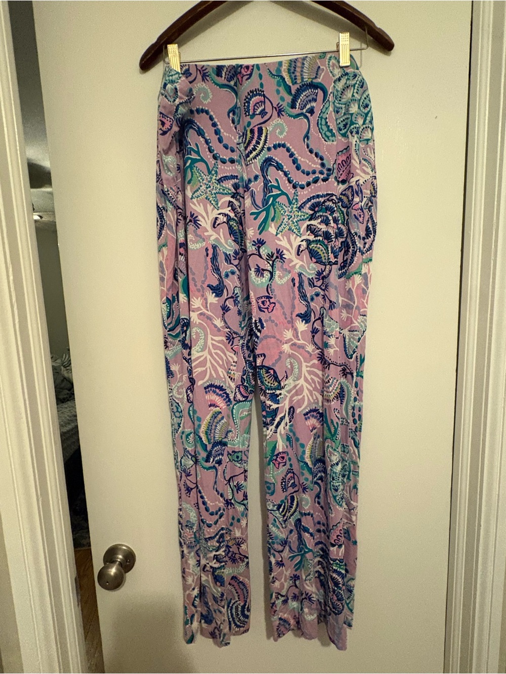 Lilly Pulitzer Georgia May palazzo pants XXL mermaid like you